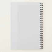 Elegant Black and White Folk Floral Seamless Patte プランナー手帳 (裏面)