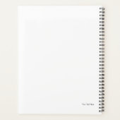 Elegant Black and White Geometric Pattern プランナー手帳 (裏面)