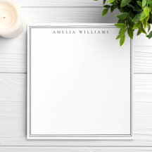 Elegant Black and White Minimalist Two Border