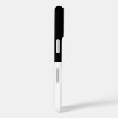 Elegant Black and White Monogram iPhone Case Case-Mate iPhoneケース (裏面 / 右)