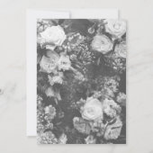 Elegant Black and White Wedding Invitation 招待状 (裏面)