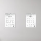 Elegant Black and White Wedding Seating Char (正面)