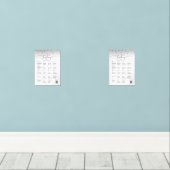 Elegant Black and White Wedding Seating Char (ウッドフロア)