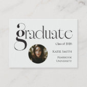 Elegant black bold typography 名刺 (正面)