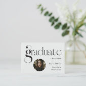 Elegant black bold typography 名刺 (スタンド正面)