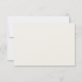 Elegant Black Botanical RSVP (裏面)