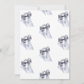 Elegant Black Bow Birthday Party  招待状 (裏面)