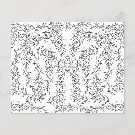 Elegant Black Bow Bridal Shower Recipe (裏面)