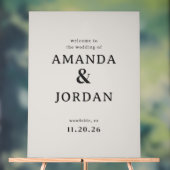 Elegant Black Calligraphy アクリルサイン (ニュートラル)