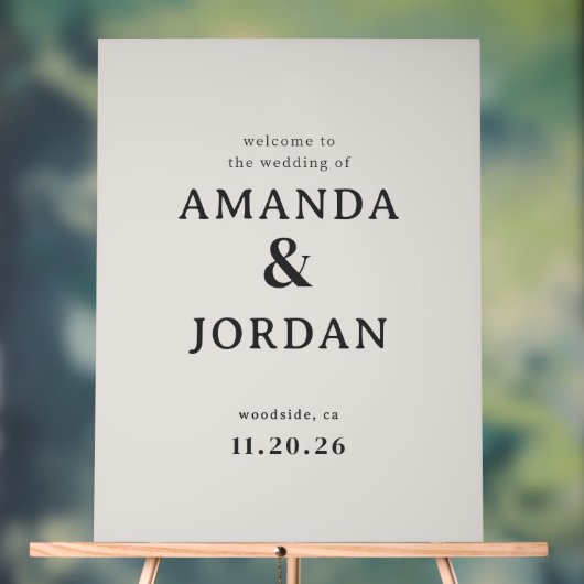 Elegant Black Calligraphy アクリルサイン (ニュートラル)