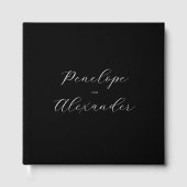 Elegant Black Calligraphy ゲストブック (正面)