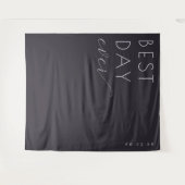 Elegant Black Calligraphy タペストリー (正面(横))