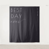 Elegant Black Calligraphy タペストリー (正面)