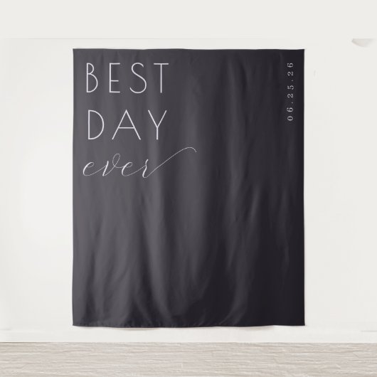 Elegant Black Calligraphy タペストリー (正面)