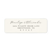 Elegant Black Calligraphy ラベル (正面)