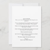 Elegant Black Calligraphy 1 Photo Year In Review シーズンカード (裏面)