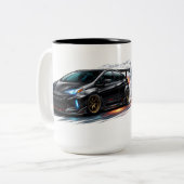 Elegant Black Car Mug ツートーンマグカップ (正面左)