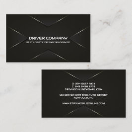 Elegant Black Chauffeur Driver 名刺