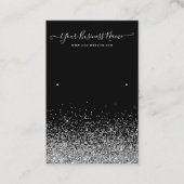 Elegant Black Earring Display Card Custom Business 名刺 (正面)