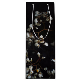Elegant Black Floral ワインギフトバッグ