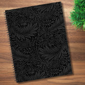 Elegant Black Floral Pattern Notebook ノートブック