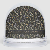 Elegant Black Floral Wildflowers (正面)