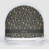 Elegant Black Floral Wildflowers (裏面)