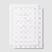Elegant Black Formal Wedding Invitation ベラム紙招待状 (オフセット (招待状))