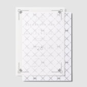 Elegant Black Geometric Wedding Invitations ベラム紙招待状 (オフセット (招待状))