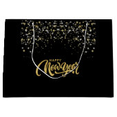 Elegant Black Gift Bag ラージペーパーバッグ (正面)