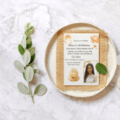 Elegant Black Girl 18th Birthday Photo Invitation  招待状