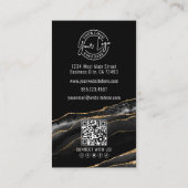Elegant Black Gold Agate 名刺 (裏面)