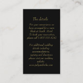 Elegant Black & Gold Art Deco Enclosure card エンクロージャーカード (正面)
