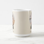 Elegant Black & Gold Christmas Tree コーヒーマグカップ (中央)