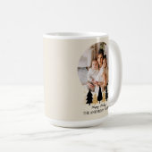 Elegant Black & Gold Christmas Tree コーヒーマグカップ (正面右)