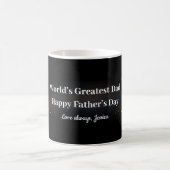 Elegant Black Gold Dad Keepsake Coffee Mug Gift コーヒーマグカップ (中央)