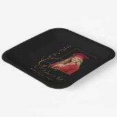 Elegant Black & Gold Graduation ペーパープレート (傾斜あり)