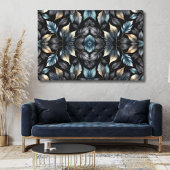 Elegant Black & Gold Leaf Canvas Print キャンバスプリント