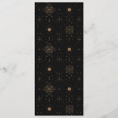 Elegant Black Gold Menu メニュー (裏面)