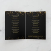 Elegant Black Gold Music Senior Recital Program 招待状 (内部)