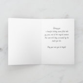 Elegant Black & Gold Photo Ornament Christmas Card シーズンカード (内部)