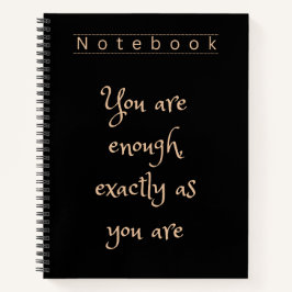 Elegant Black & Gold Spiral Notebook ノートブック