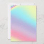 Elegant Black & Gold Ticket Wedding Invitation 招待状 (裏面)