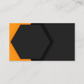 Elegant Black Hexagon 名刺 (裏面)