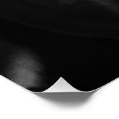 Elegant Black Labrador Portrait - Monochrome Dog ポスター (コーナー)