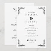 Elegant Black Leafy Branches プログラム (正面/裏面)