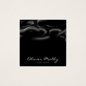 Elegant Black Marble Business card (正面)