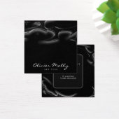 Elegant Black Marble Business card (デスク)