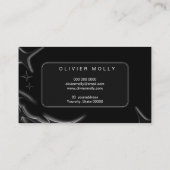 Elegant Black Marble Luxury Business Card 名刺 (裏面)