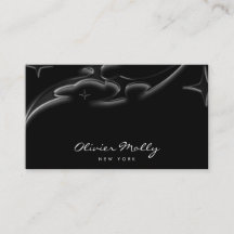Elegant Black Marble Luxury Business Card 